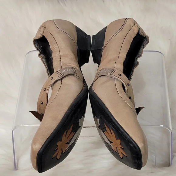 Born Womens 10 Kitten Heel Mary Jane Slip On Leather Shoes‎ Boho Academic Classy - Picture 6 of 12